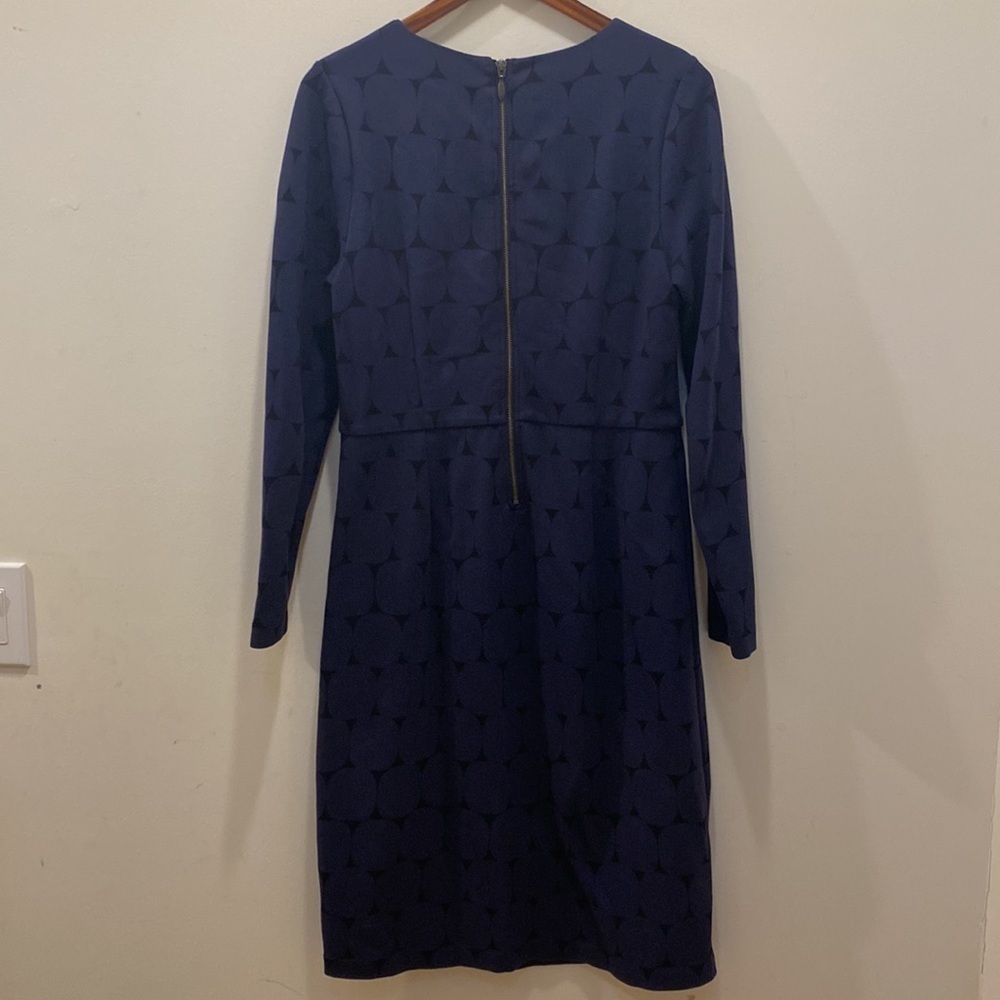 Boden navy polka dot dress